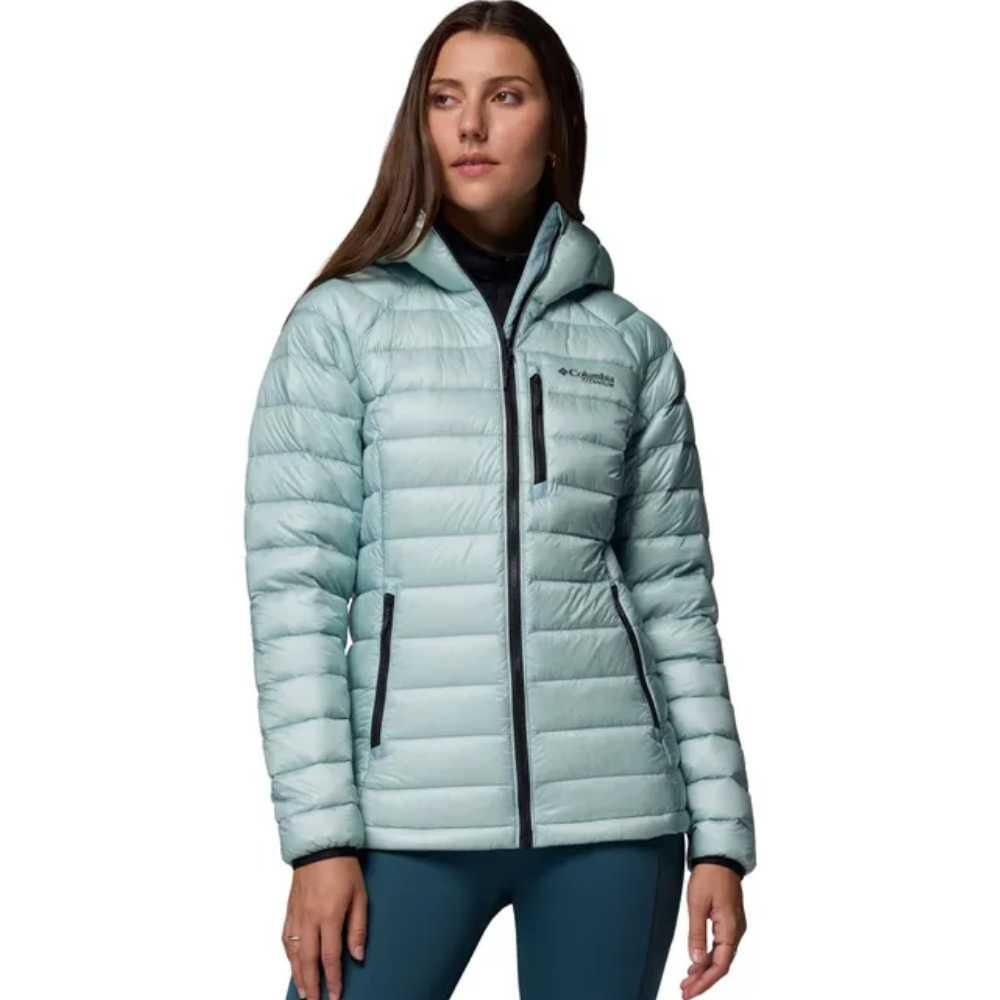 ジャケット・アウター archive Columbia Hooded Down Jacket Jaqueta Columbia Arctic Crest Down Hooded Feminina Crushed Blue