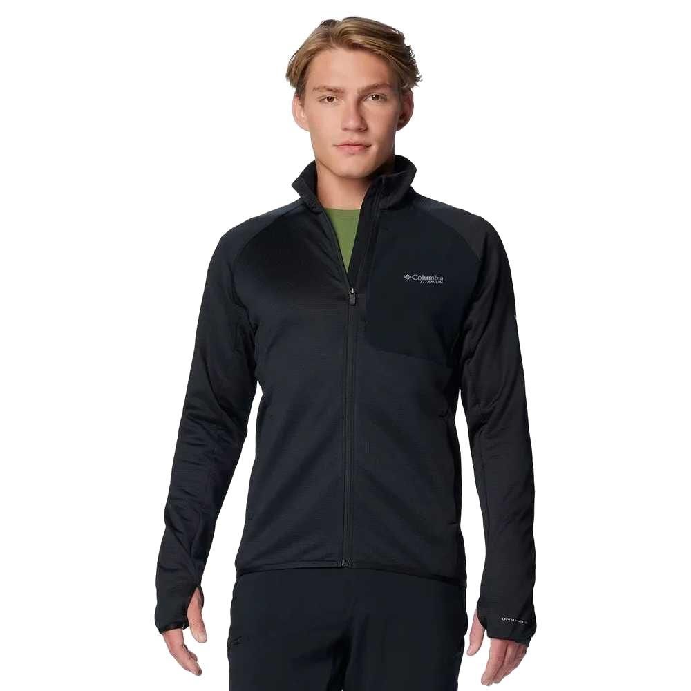 Jaqueta Columbia Triple Canyon Grid Fleece Masculina Preta