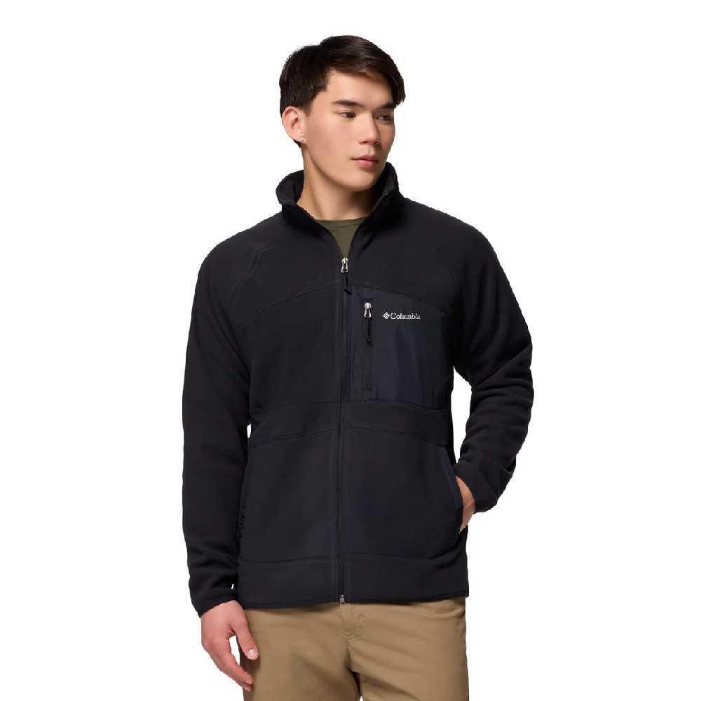 Jaqueta Fleece Columbia Fast Trek Overlay FZ Masculina Black