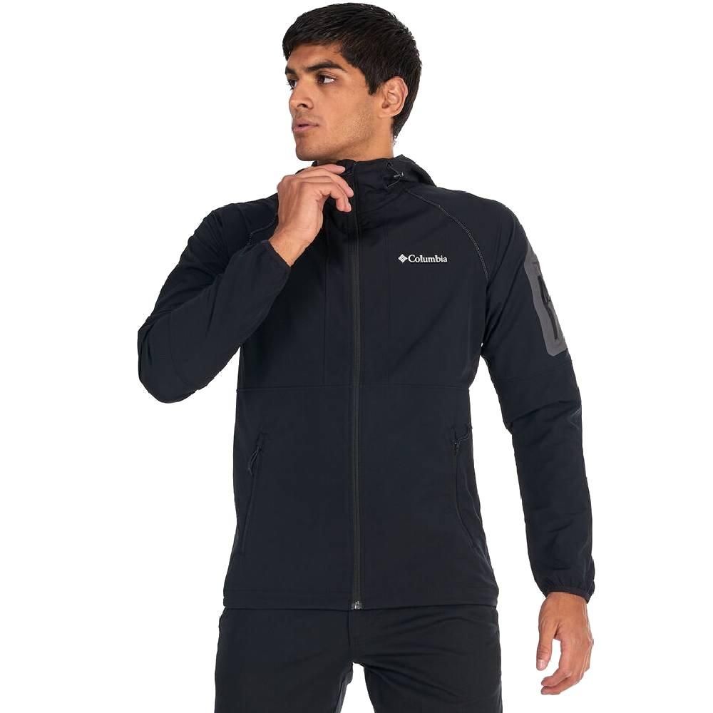 Jaqueta Columbia Tall Heights II Hooded Softshell Masculina Black