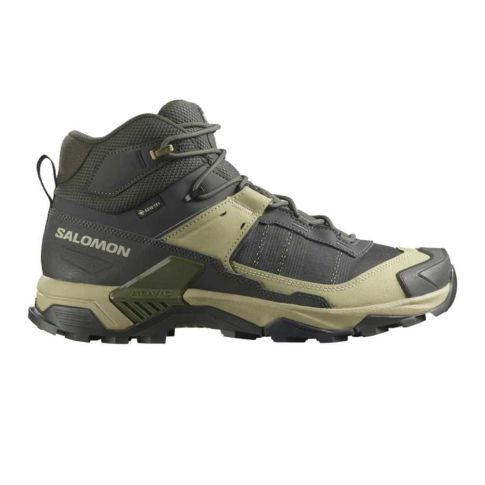 Bota Salomon X Ultra 5 Mid GTX Masculina Preta | Verde | AltaMontanha