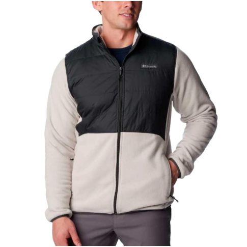 Jaqueta Fleece Columbia Basin Butte Full Zip Masculino Dark Stone