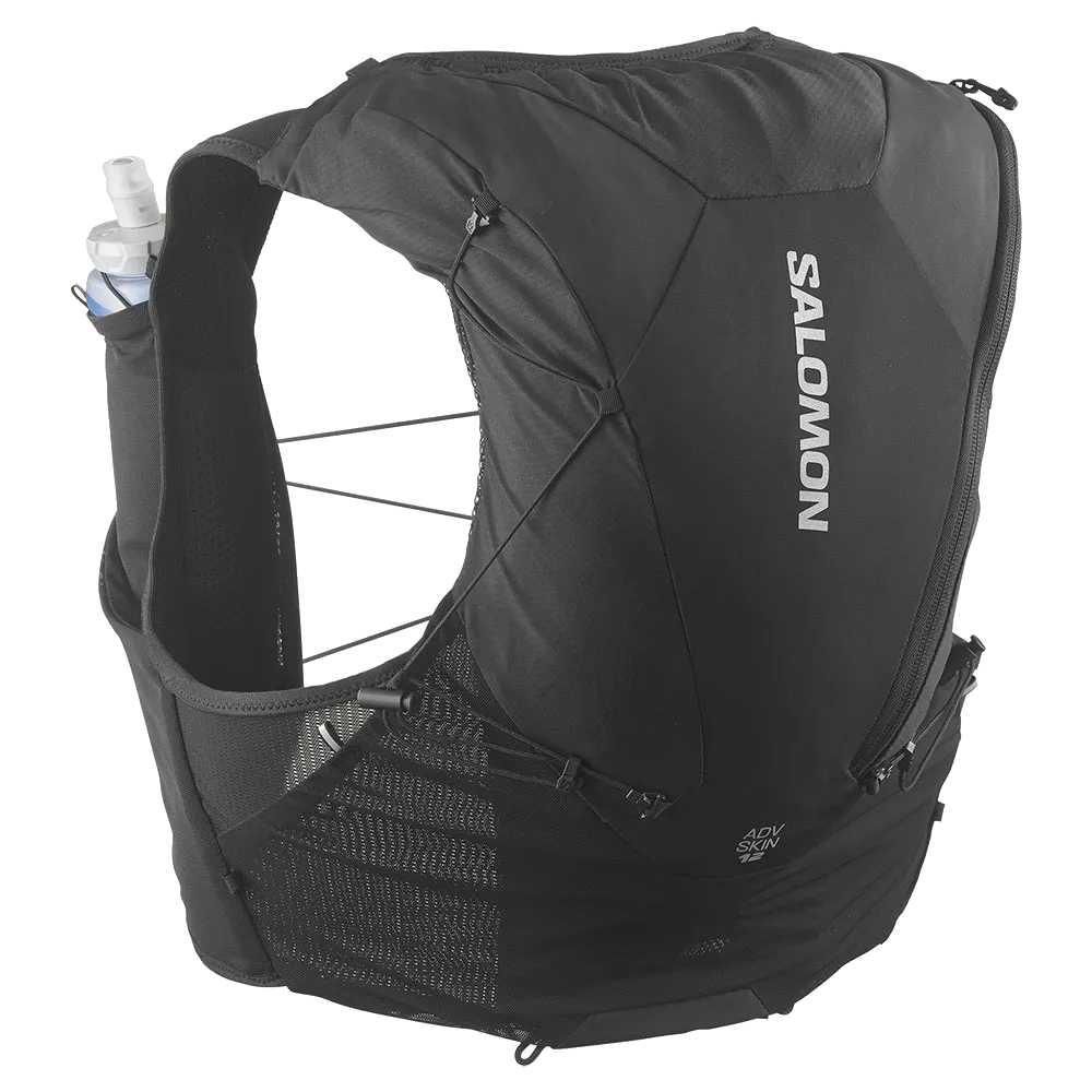 SALOMON ADV SKIN 12 バックパック M ブラック Mochila Salomon ADV Skin 12 Set Black | AltaMontanha